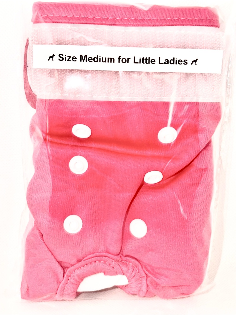 EUC REUSABLE WASHABLE DARK PINK SMALL GIRL SZ MED. NAPPY *PLEASE SEE DESCRIPTION